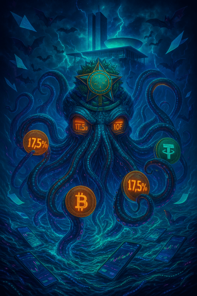 MP 1303 estabelece alíquota fixa de 17,5% sobre ganhos com criptoativos no Brasil Governo elimina isenção de R$ 35 mil mensais para lucros com criptomoedas Hugo Motta ameaça pautar PDL para derrubar aumento do IOF na Câmara Nova tributação inclui Bitcoin, Ethereum, stablecoins e tokens DeFi Apuração trimestral substitui recolhimento mensal para criptoativos Compensação de perdas limitada apenas entre operações com criptomoedas CSLL de fintechs cripto sobe de 9% para 15% equiparando-se aos bancos Exchanges brasileiras precisam adaptar sistemas para novo regime tributário Autocustódia e operações DeFi entram no escopo da nova tributação Investidores estrangeiros passam a ser tributados como residentes brasileiros Paraísos fiscais terão alíquota majorada de 25% sobre criptoativos Período de transição vai até 31 de dezembro de 2025 Regras integrais da MP entram em vigor a partir de janeiro de 2026 Governo busca arrecadar R$ 10 bilhões em 2025 com novas medidas Meta de R$ 20 bilhões em receita adicional para 2026 Dólar acumula queda de 10,4% em 2025 beneficiando mercado local PPI americano ficou abaixo do esperado em 0,1% contra 0,2% previsto Fed pode cortar juros duas vezes ainda em 2025 segundo mercado Bitcoin opera em US$ 107.315 com queda de 1,5% no contexto global USDT é a criptomoeda mais movimentada no Brasil segundo Receita Federal Brasil registrou US$ 90,3 bilhões em volume de ativos digitais Mercado cripto brasileiro pode se profissionalizar com nova regulamentação Padronização tributária pode atrair mais investidores institucionais Ambiente regulatório mais claro beneficia desenvolvimento do setor Eliminação de distorções competitivas entre diferentes classes de ativos Congresso Nacional tem até 120 dias para analisar a Medida Provisória Vinte projetos de decreto legislativo foram apresentados contra IOF Resistência parlamentar cresce em partidos como PP e União Brasil Colégio de Líderes da Câmara decidiu pautar urgência do PDL Ministro Haddad enfrenta maior pressão política de seu mandato Presidente Lula assinou decreto após reuniões com equipe econômica Mercado precifica 100% de chance de cortes de juros pelo Fed Commodities sobem impulsionadas por tensões no Oriente Médio Ibovespa opera em 137 mil pontos com volatilidade elevada Real tem melhor desempenho entre moedas latino-americanas em 2025 Petrobras sobe 3,33% com alta do petróleo por tensões geopolíticas Exchanges nacionais devem reportar operações mensalmente à Receita Declaração obrigatória para operações acima de R$ 30 mil mensais Contribuintes devem guardar documentação de todas as transações cripto Ganho líquido calculado pela diferença entre venda e custo de aquisição Despesas operacionais comprovadas podem ser deduzidas do imposto Código de receita 4600 usado para recolhimento via DARF Ficha Bens e Direitos deve incluir criptoativos acima de R$ 5 mil Cinco categorias de criptoativos definidas para declaração no IR Bitcoin código 01, altcoins código 02, stablecoins código 03 NFTs recebem código 10 na classificação da Receita Federal Outros tokens não listados usam código 99 na declaração Mineração e staking devem informar valor de aquisição zero Custódia própria exige informação do modelo de carteira digital ETFs de criptoativos tributados em 15% para operações normais Day trade com ETFs cripto tem alíquota de 20% sobre lucros Não há isenção para vendas de ETFs independente do valor Operações no exterior perdem isenção de R$ 35 mil mensais Alíquota única de 15% para criptoativos mantidos fora do Brasil Ganhos internacionais tributados diretamente na declaração anual Compensação anual permitida para operações no mesmo período Lei 14.754/2023 regulamentou tributação de ativos no exterior Instrução Normativa 2180/2024 detalha aplicação prática das regras Regime de autocustódia incluído pela primeira vez na legislação DeFi e operações descentralizadas entram no escopo tributário Lending e staking de criptomoedas passam a ser tributados Yield farming e liquidity mining incluídos na nova regulamentação Tokens RWA e ativos tokenizados seguem mesma tributação Plataformas DeFi brasileiras devem adequar compliance Smart contracts podem precisar de adaptações regulatórias Protocolo de reporting automático beneficia grandes exchanges Pequenas corretoras enfrentam maiores custos de adequação Educação fiscal dos usuários torna-se prioridade para exchanges Consultoria tributária especializada ganha importância no setor Contadores precisam se especializar em tributação cripto Software de compliance automático torna-se essencial Auditoria de transações cripto exige ferramentas específicas Blockchain analytics ganha relevância para compliance KYC aprimorado necessário para novo regime tributário AML procedures devem incluir análise de tributação Custos operacionais das exchanges tendem a aumentar Margem de lucro das plataformas pode ser comprimida Consolidação do mercado cripto brasileiro é esperada Players menores podem sair do mercado por custos Exchanges internacionais podem ganhar competitividade Arbitragem tributária entre jurisdições pode aumentar Inovação em produtos financeiros cripto é estimulada Tokenização de ativos reais ganha marco regulatório Fundos de criptomoedas precisam revisar estruturas Gestoras de ativos digitais enfrentam novo cenário Bancos tradicionais podem entrar mais no setor cripto Fintechs perdem vantagem tributária da CSLL reduzida Insurtech cripto precisa adaptar produtos para novo regime Regtech focado em cripto tem oportunidade de crescimento API de compliance automático torna-se produto estratégico Blockchain de compliance pode emergir como solução Stablecoins brasileiras podem ganhar relevância regulatória CBDC do Banco Central não é afetada pela nova tributação Drex mantém tratamento diferenciado como moeda digital oficial Pagamentos com cripto podem ter tratamento específico Remessas internacionais com cripto precisam de clareza regulatória Gaming tokens e NFTs de jogos entram no escopo tributário Metaverse assets seguem nova regulamentação de criptoativos Web3 startups precisam considerar impacto tributário DAOs brasileiras enfrentam desafios de compliance Venture capital cripto deve adaptar estruturas de investimento ICOs e STOs brasileiras precisam de adequação tributária Launchpads nacionais devem revisar modelos de negócio Liquidity pools brasileiras precisam de compliance aprimorado Yield protocols devem implementar reporting automático Cross-border transactions ganham complexidade tributária Atomic swaps podem precisar de tratamento específico Lightning Network transactions entram no escopo da MP Layer 2 solutions brasileiras precisam de adequação legal Sidechains nacionais devem considerar implicações tributárias Privacy coins podem enfrentar maior escrutínio regulatório Mixers e tumblers brasileiros podem ser questionados Cold storage services precisam de compliance robusto