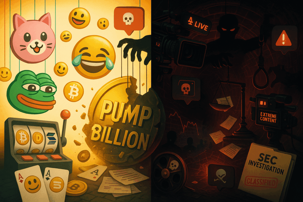 Pump.fun conta suspensa no X Twitter Alon Cohen fundador Pump.fun banido Suspensão massiva contas crypto junho 2025 X bane plataformas memecoin coordenadamente Pump.fun violação regras API terceiros Token PUMP lançamento bilhão dólares cancelado GMGN BullX Bloom Trading contas suspensas ElizaOS AI plataforma banida X Purga crypto contas memecoin X Pump.fun 457 mil seguidores perdidos API não autorizada crypto plataformas Enforcement interno X crypto projetos Alon Cohen inovação acidental comentário Suspensão vésperas token PUMP launch Memecoin launchpad maior controverso Pump.fun 500 milhões taxas arrecadadas Class action lawsuit Pump.fun janeiro Solana memecoins plataforma principal Livestreams perigosos Pump.fun banidos Ameaças autolesão criadores tokens Pump.fun website continua operacional Denúncias massa coordenada teoria Pressão regulatória crescente memecoins Otto usuário lista contas suspensas X regras violação padrão mensagem Crypto comunidade dividida opiniões suspensão Trading automatizado ferramentas banidas Sniping tokens early access suspenso Bot infrastructure crypto suspensa API mercado negro uso não autorizado WuupX precedente suspensão violação 60 mil dólares anuais API oficial Telegram GMGN apelação suspensão ativa Braden marketing Pump.fun denúncias massa Timing crítico token billion dollar Volume 10.4 milhões tokens relacionados 5 tokens trending suspensão referência Bonding curve graduação 9 porcento Dune Analytics dashboard adam_tehc dados SEC investigação Pump.fun post falso David Wang tweet SEC ação legal Mary influencer liquidity harvesting comentário Pump and dump esquemas facilitação Unregistered securities tokens criação alegação Diego Aguilar plaintiff class action Southern District New York lawsuit Financial Conduct Authority UK aviso Reino Unido usuários banidos dezembro Gen Z Quant criança 13 anos 50 mil dólares lucro dump token 85 milhões market cap vingança comunidade Informações pessoais criança divulgadas AutoRug ferramenta liquidity withdrawal rápida Staged hanging fake developer controverso Russian roulette live stream perigoso Kidnapping girlfriend torture stream Gun shooting window price level Live sex shows streaming platform Prison live streams claims creators Waterboarding threats other person Revolutionary platform meme industry growth Slot machine DeFi influencers label High failure rate tokens created 5.1 milhões tokens criados plataforma Janeiro 2024 launch date Pump.fun Alon pseudonymous individual founder Most fun place internet original claim Most darkest place internet became Burwick Law family targeting allegations Cognitively disabled sister tokens created Widowed mother information disclosed Dog pictures information promoted Max Burwick attorney family harassment Lines crossed jaw dropping incidents Easy memecoin creation process simple Mint promote sell desired market cap Liquidity manipulation money laundering allegations Spam related violations suspicious links Overzealous moderation reversal hopes Silver bullet financial troubles warning Crypto meme purge beginning larger Spotlight memecoin mania under again One off enforcement opaque sometimes Sporadic enforcement practice X platform Viral engagement driving role platform Artificially boosting engagement violations Spammy links promoting misleading users Terms service enforcement unclear Crypto crowd wondering one off Larger crypto meme purge warning Increasing scrutiny memecoins promoters Exchange brasileiro implicações regulatórias CEO exchange crypto Brasil perspectiva Compliance rigoroso necessidade crescente Diversificação canais comunicação importante Plataformas próprias investimento estratégico Relacionamento direto usuários prioridade Projetos utilidade real foco Educação investidores riscos especulativos Concorrência memecoins possível redução Oportunidades mercado amadurecimento cripto Precedentes importantes futuro regulação Mídia social plataformas cripto projetos Transparência operações comunicações essencial Marketing canais diversificação necessária Inovação obstáculo oportunidade amadurecimento Especulação além utilidade real Regulamentações compliance todas rigoroso Investimento aconselhamento não constitui Própria pesquisa sempre fazer Criptomoedas investir antes pesquisar Fontes públicas análises mercado baseado