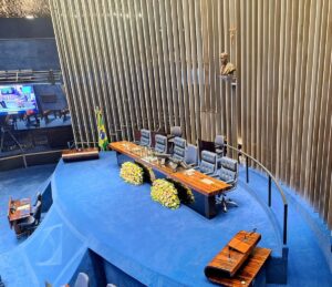 Plenário do Senado Federal — votação secreta rejeita Messias por 42 a 34