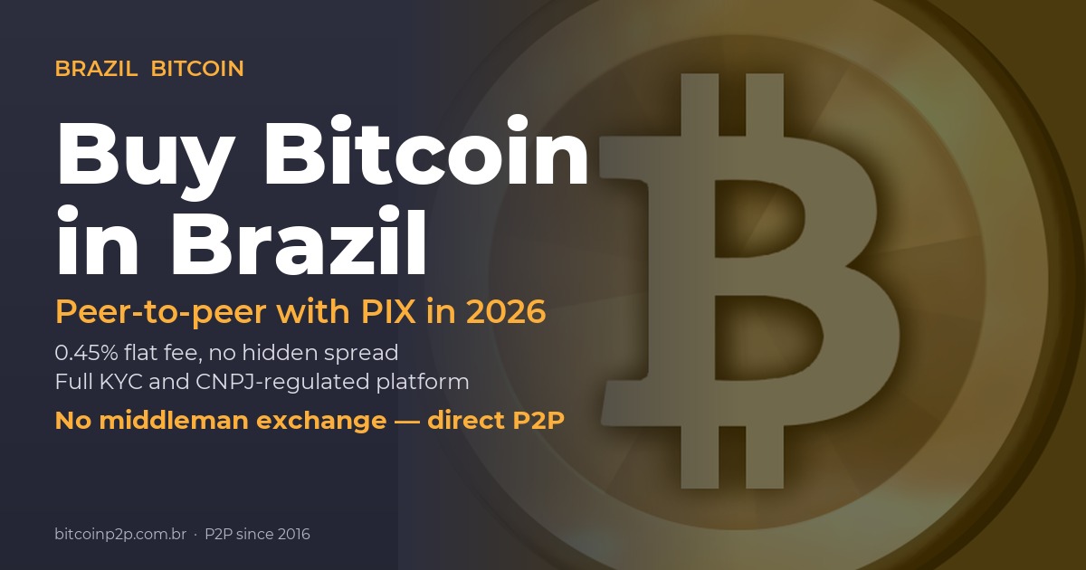 Buy Bitcoin in Brazil with PIX