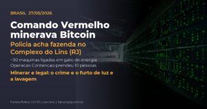 Fazenda de mineracao de Bitcoin do Comando Vermelho encontrada no Complexo do Lins no Rio de Janeiro