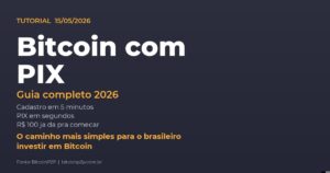 Guia passo a passo para comprar Bitcoin com PIX em 2026 na BitcoinP2P, corretora brasileira regulada com PIX em segundos
