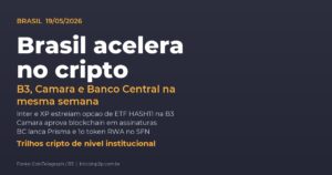 Cripto no Brasil: ETF HASH11 na B3, blockchain em assinaturas e token RWA do Banco Central