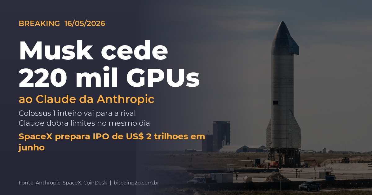 elon musk claude anthropic gpu — Musk cede 220 mil GPUs
