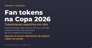 Fan tokens e tokenização esportiva projetam recorde de receita com Copa do Mundo 2026 na América do Norte