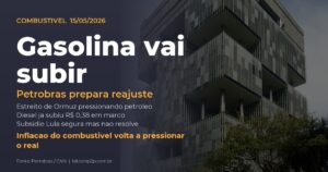 Petrobras prepara reajuste da gasolina em maio de 2026 com guerra no Oriente Médio pressionando petróleo e inflação no Brasil