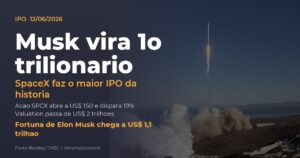 Elon Musk primeiro trilionario apos IPO da SpaceX na Nasdaq