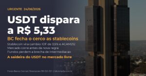 Por que o USDT subiu hoje: Banco Central fecha o cerco às stablecoins
