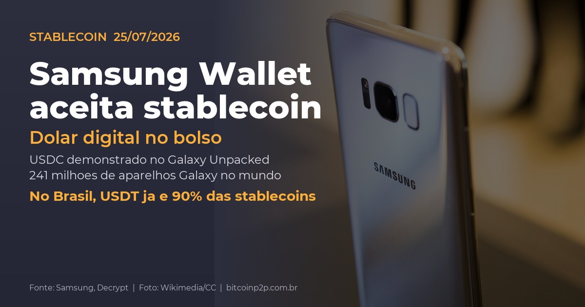 Samsung Wallet stablecoin: suporte nativo anunciado no Galaxy Unpacked 2026