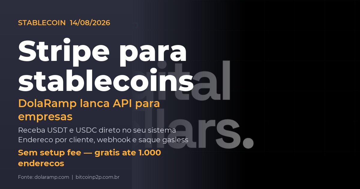 DolaRamp API: o Stripe para stablecoins — receba USDT e USDC no seu negócio sem pagar gás
