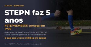 STEPN faz 5 anos e lança o #STEPNEMBER5, evento de aniversário do app move-to-earn da Solana