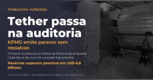 Auditoria Tether: KPMG emite parecer sem ressalvas e conta cada barra de ouro das reservas