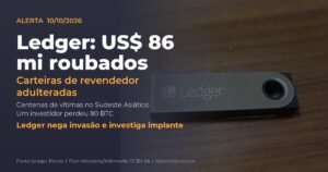 Ledger hackeada: US$ 86 milhões roubados de carteiras compradas no revendedor CryptoBilis